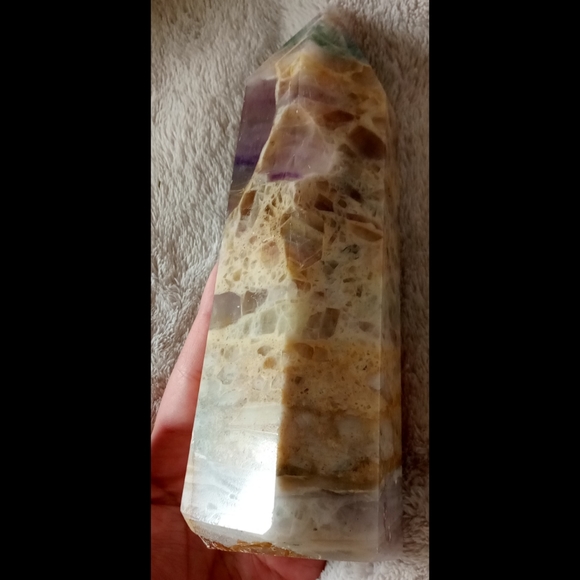 Silky Fluorite Tower (Read Description) - Picture 5 of 8